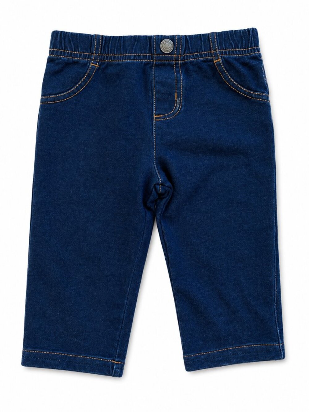 NWOT Little Me Baby Pull-On Elastic Waist Dark Wash Denim Jeans 9M